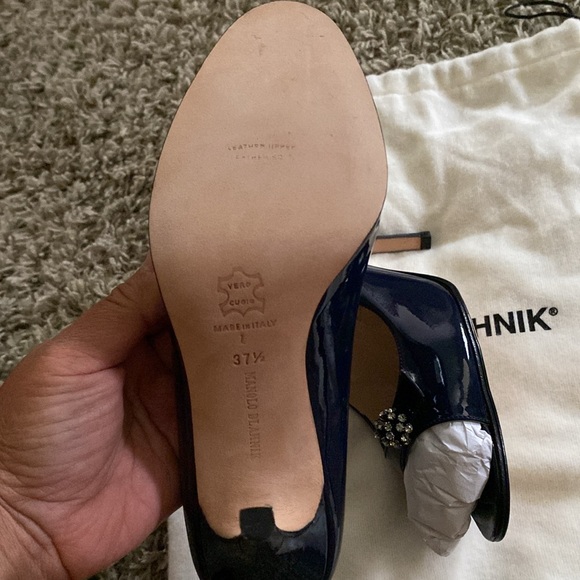 Manolo Blahnik pump open toe with crystal size 37.5 - Picture 7 of 12